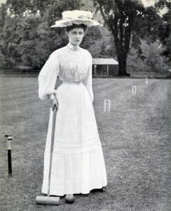 Female croquet champion in summer outfit, 1906 © The Bystander