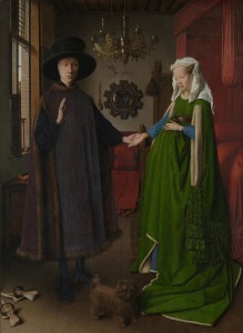 The Arnolfini Marriage,  Jan van Eyck (circa 1390–1441)