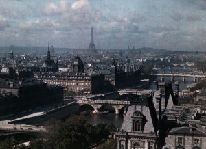 ca. January 1923, Paris, France --- Paris as seen from the church of Saint Gervais --- Image by © Gervais Courtellemont/National Geographic Creative/Corbis