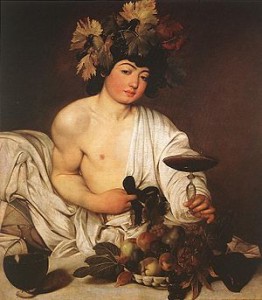 “Bacchus” by Caravaggio. (Photo credit: Wikipedia)