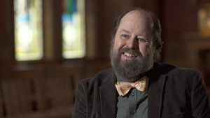 David Bentley Hart--at times bristling, but he does wear a bowtie.