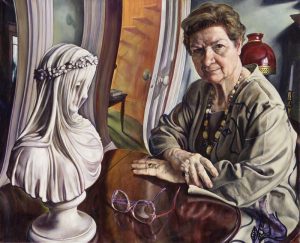 P.D. James, by Michael R. Taylor, oil on canvas, 1996